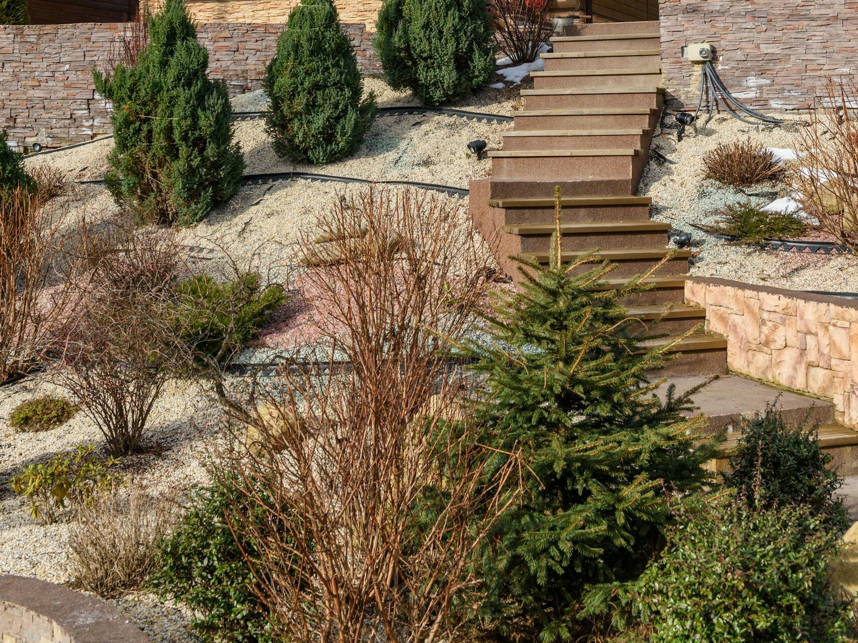 A cozy rustic chalet surrounded by beautiful alpine scenery and elegant landscaping.